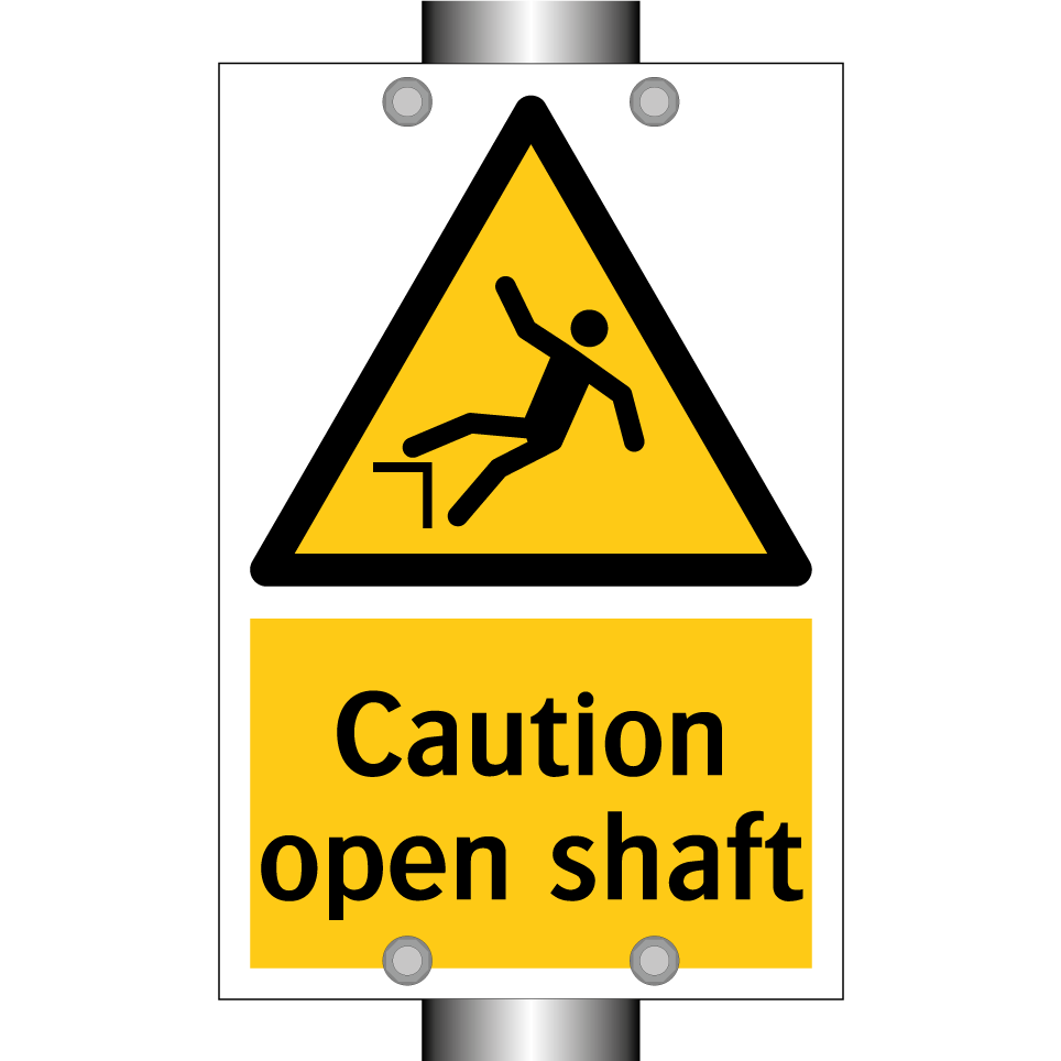 Caution open shaft