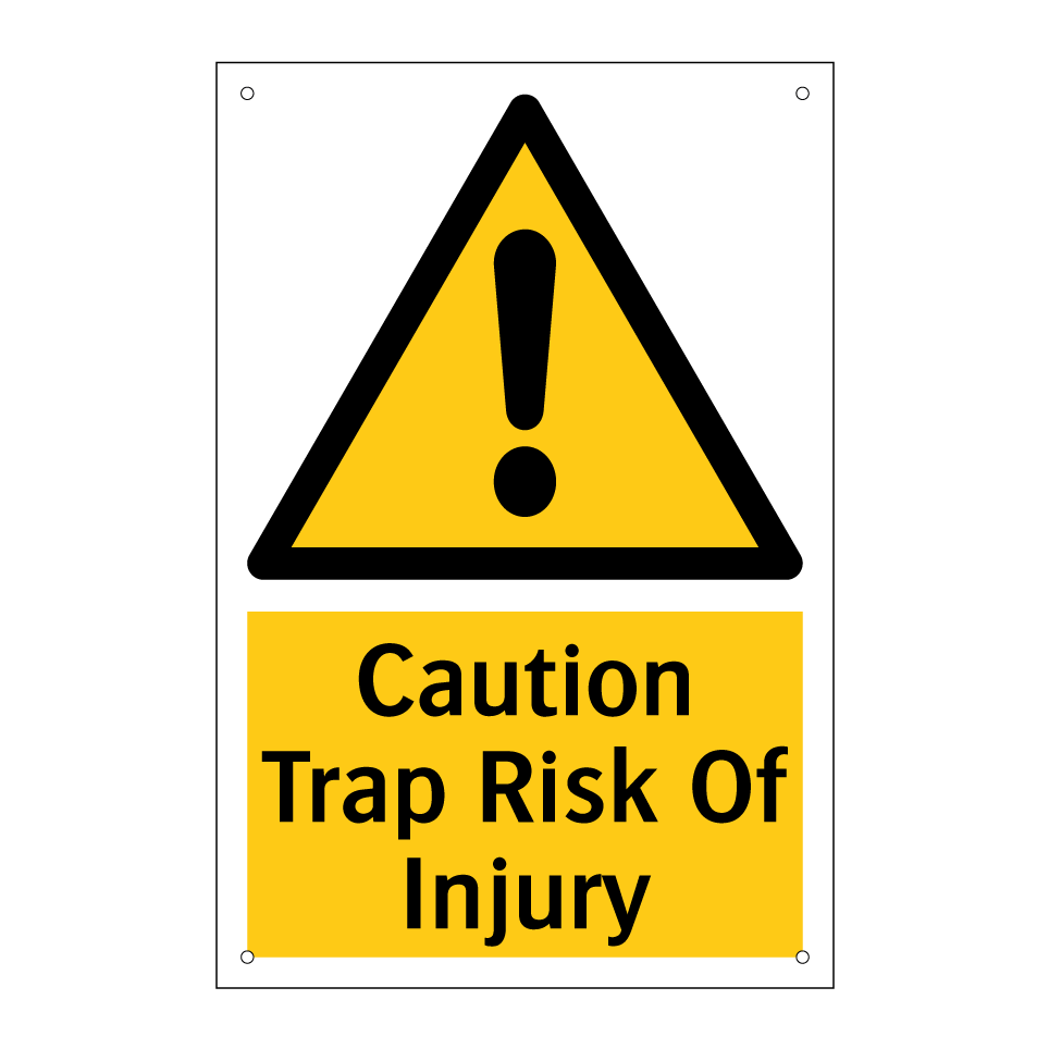 Caution Trap Risk Of Injury