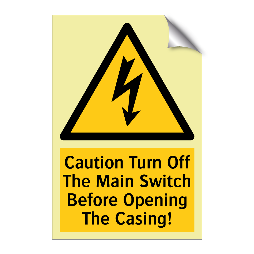 Caution Turn Off The Main Switch Before Opening The Casing!