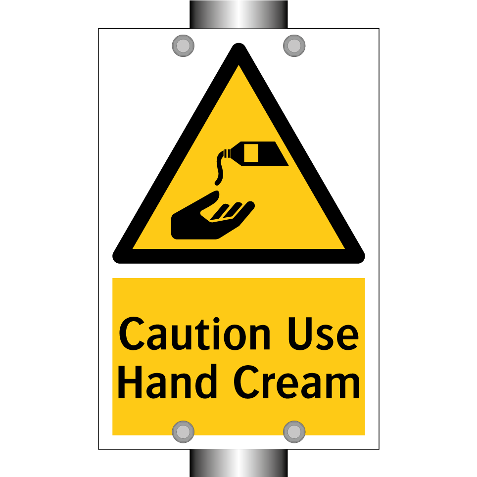 Caution Use Hand Cream
