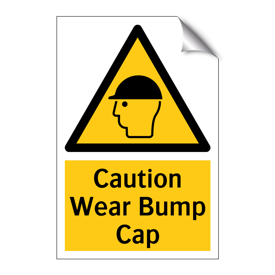 Caution Wear Bump Cap