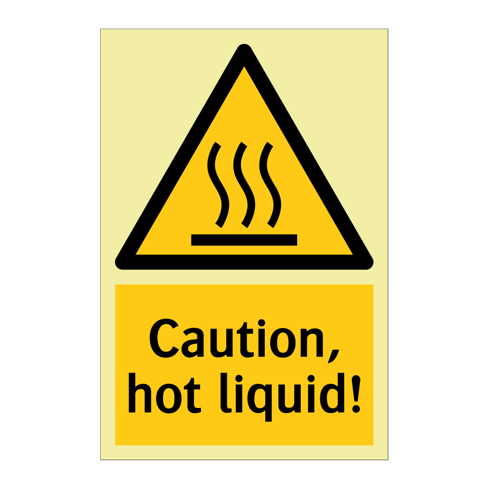 Caution, hot liquid!