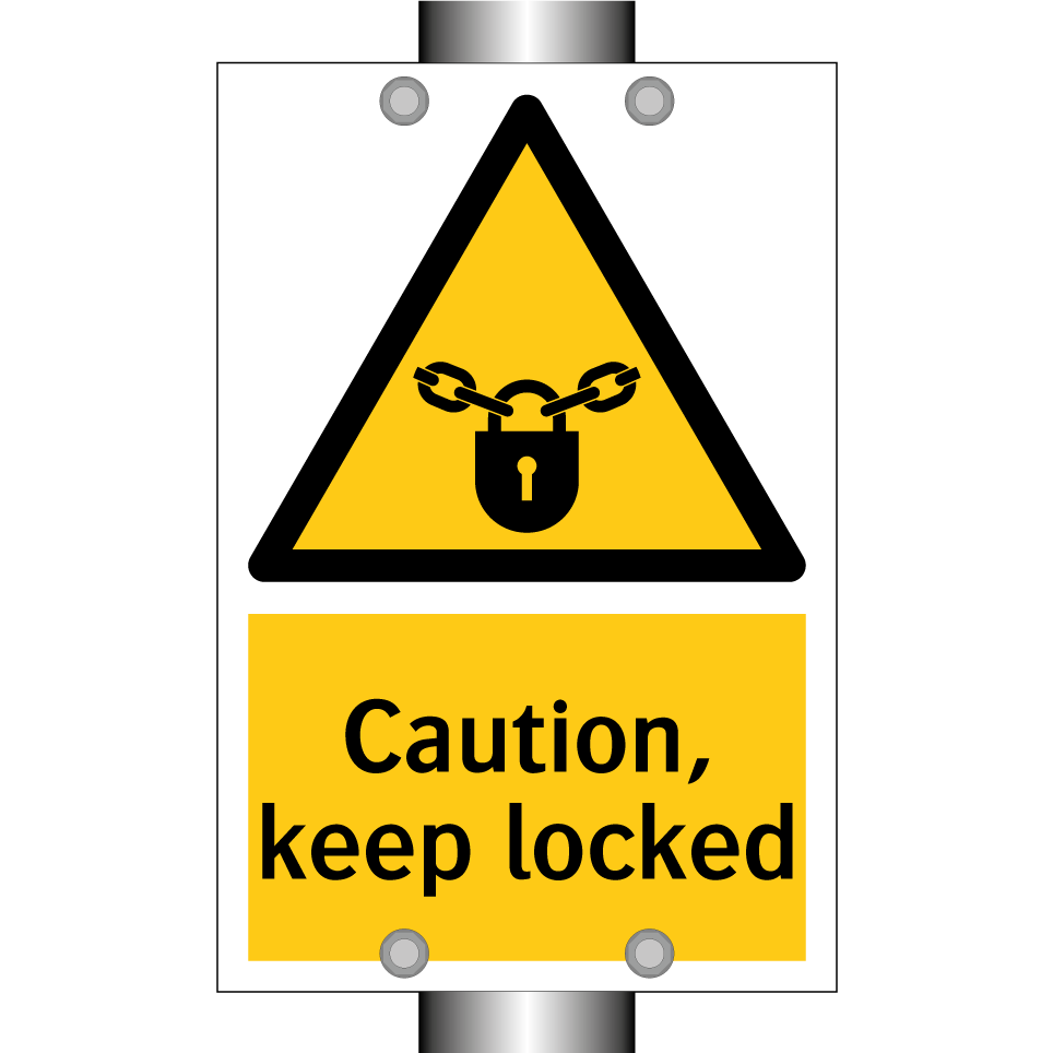 Caution, keep locked