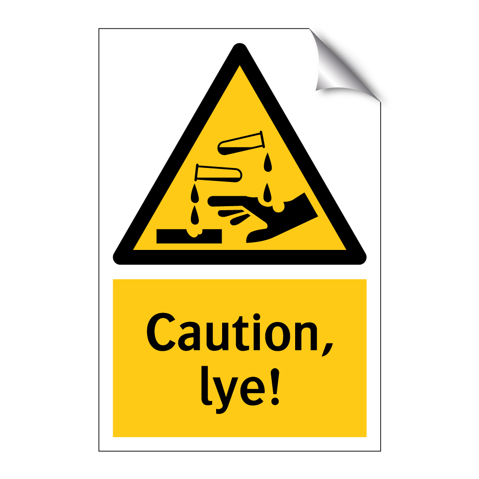 Caution, lye!