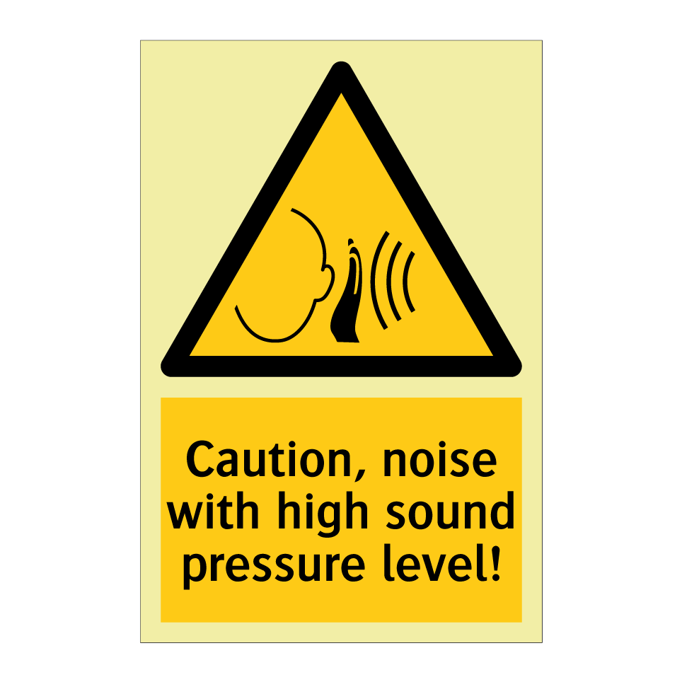 Caution, noise with high sound pressure level!