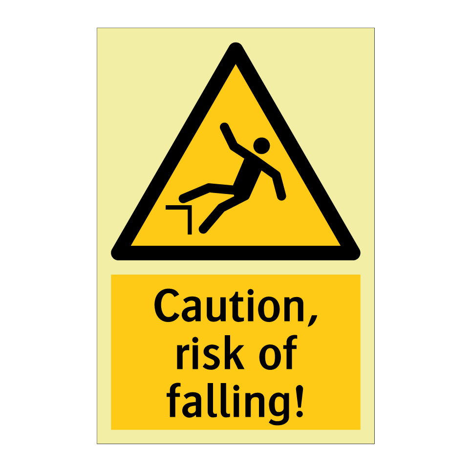 Caution, risk of falling!