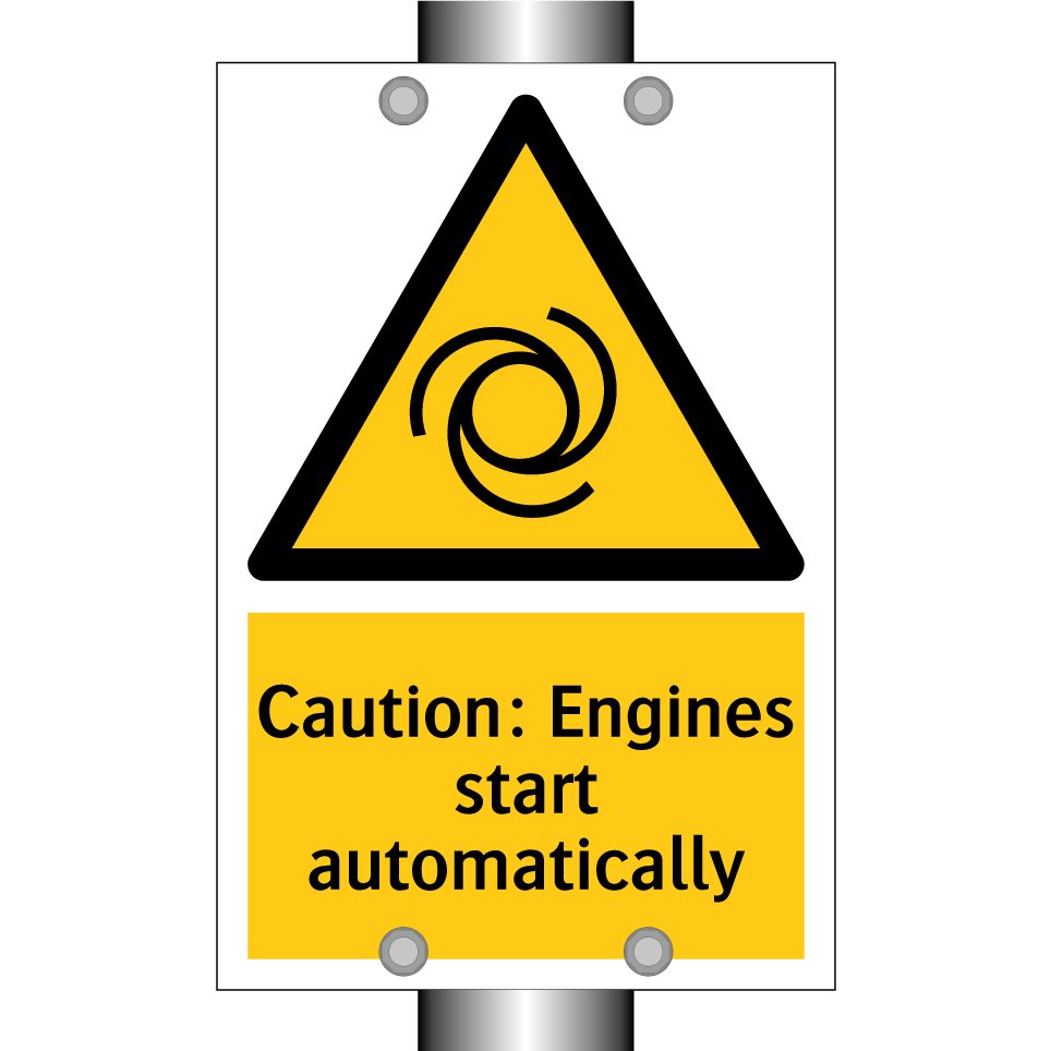 Caution: Engines start automatically