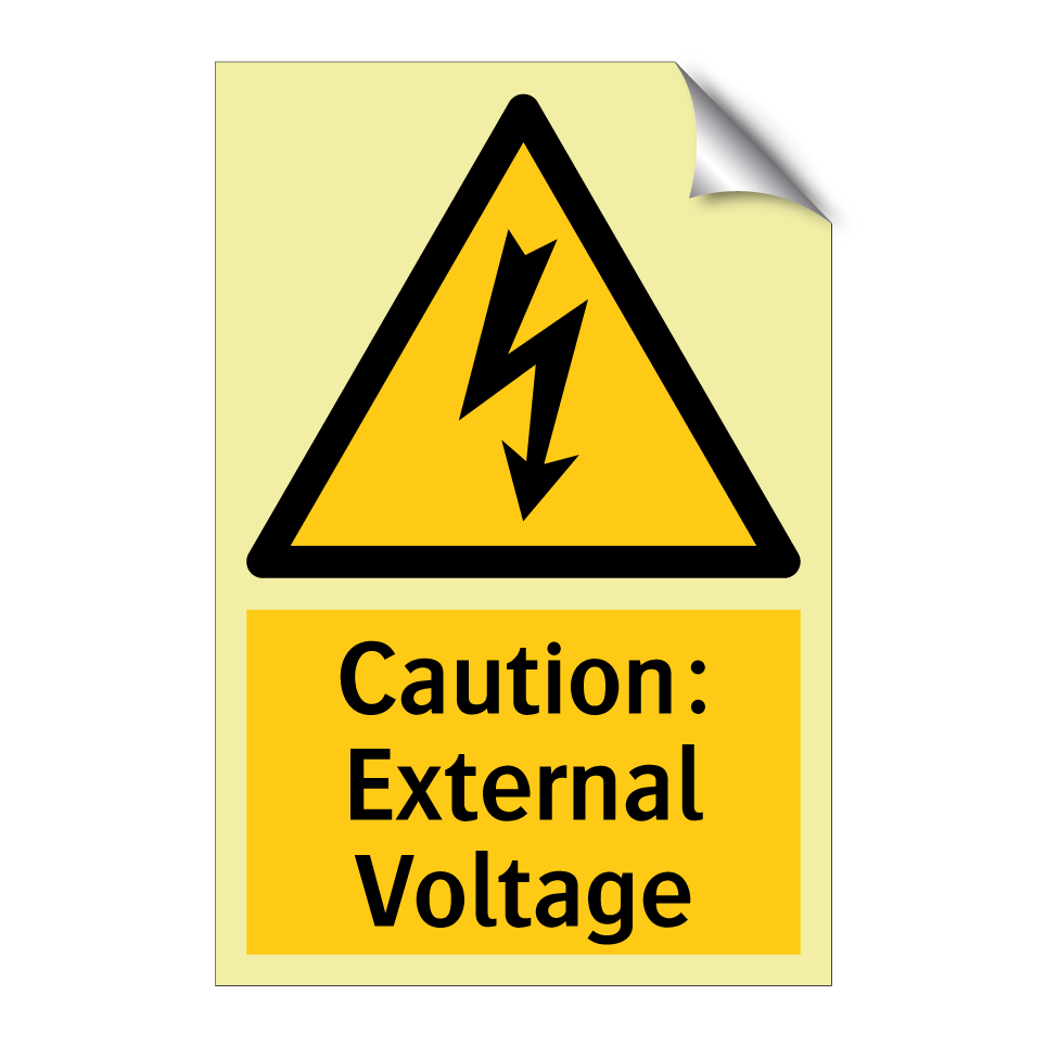 Caution: External Voltage