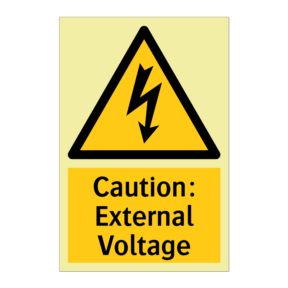 Caution: External Voltage