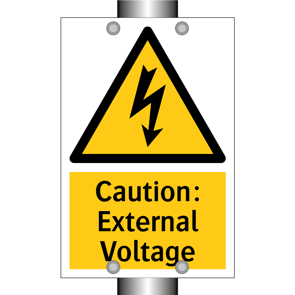Caution: External Voltage