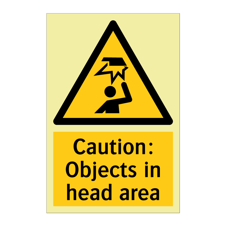 Caution: Objects in head area