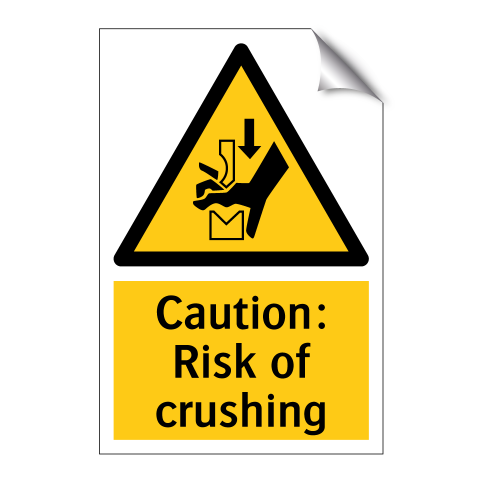 Caution: Risk of crushing