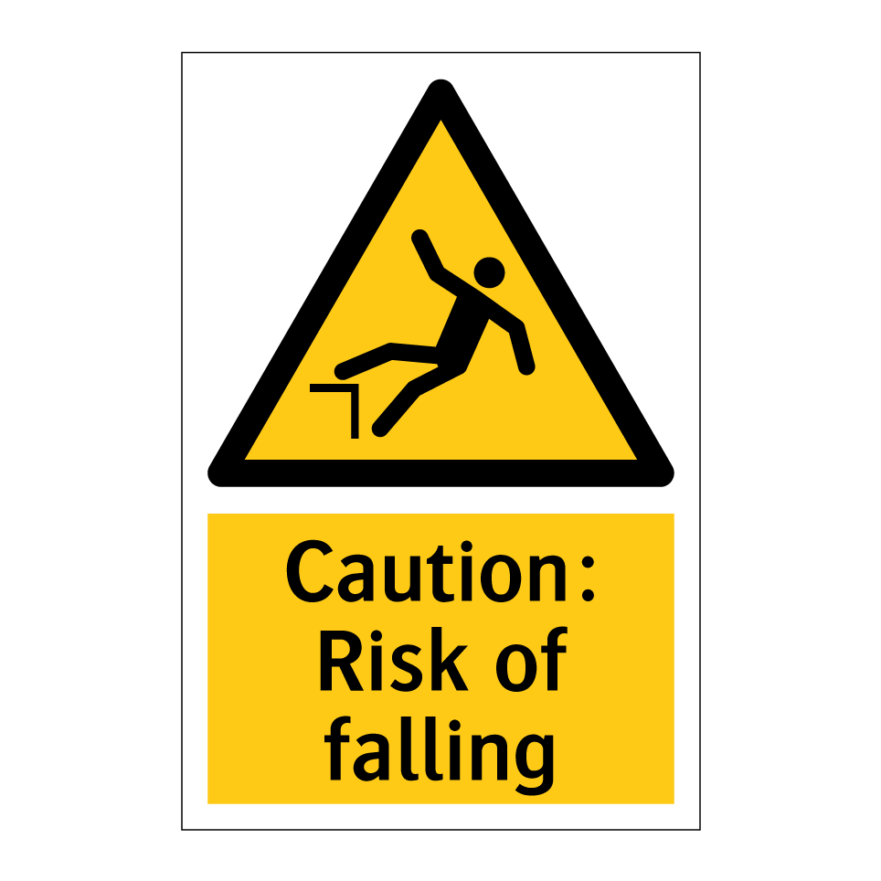 Caution: Risk of falling