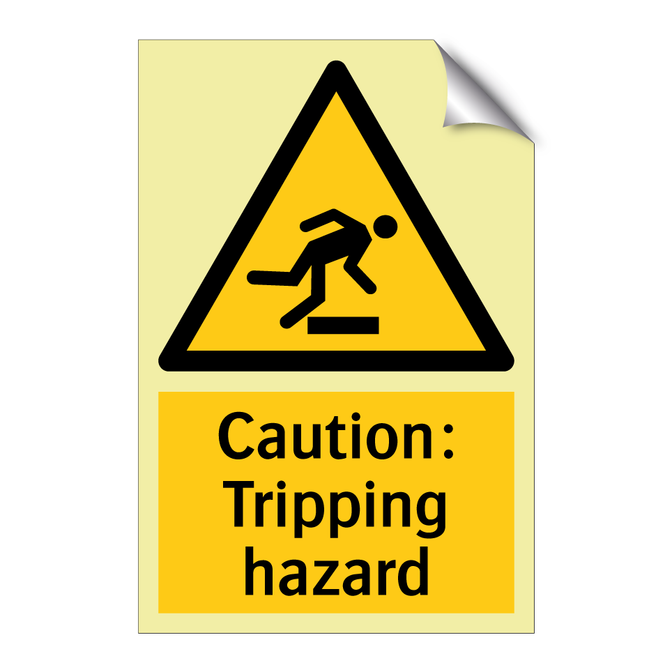 Caution: Tripping hazard