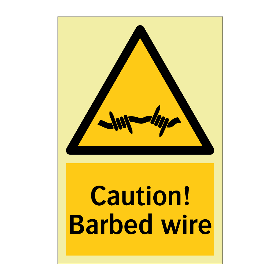 Caution! Barbed wire