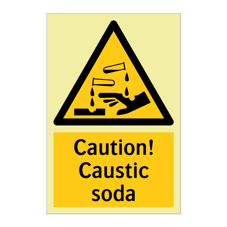 Caution! Caustic soda