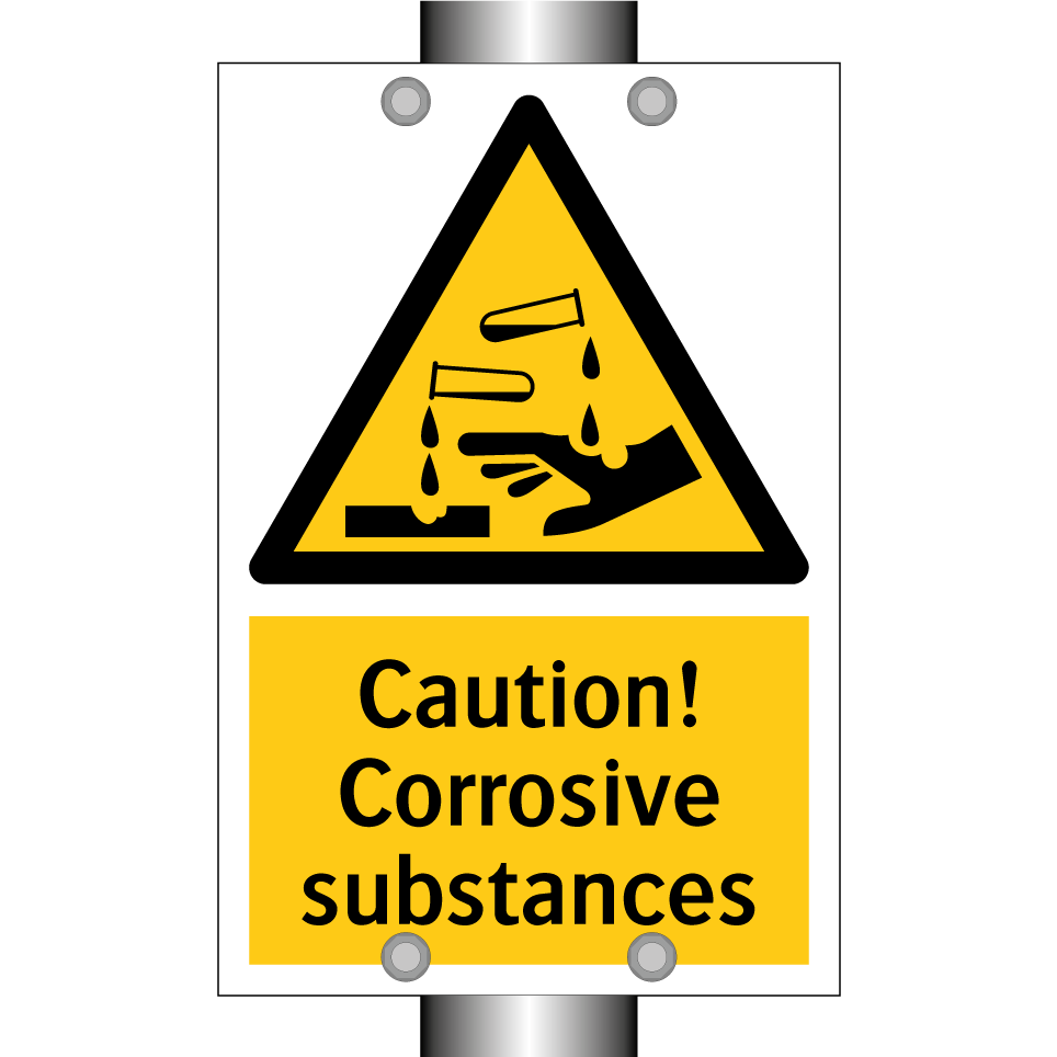 Caution! Corrosive substances