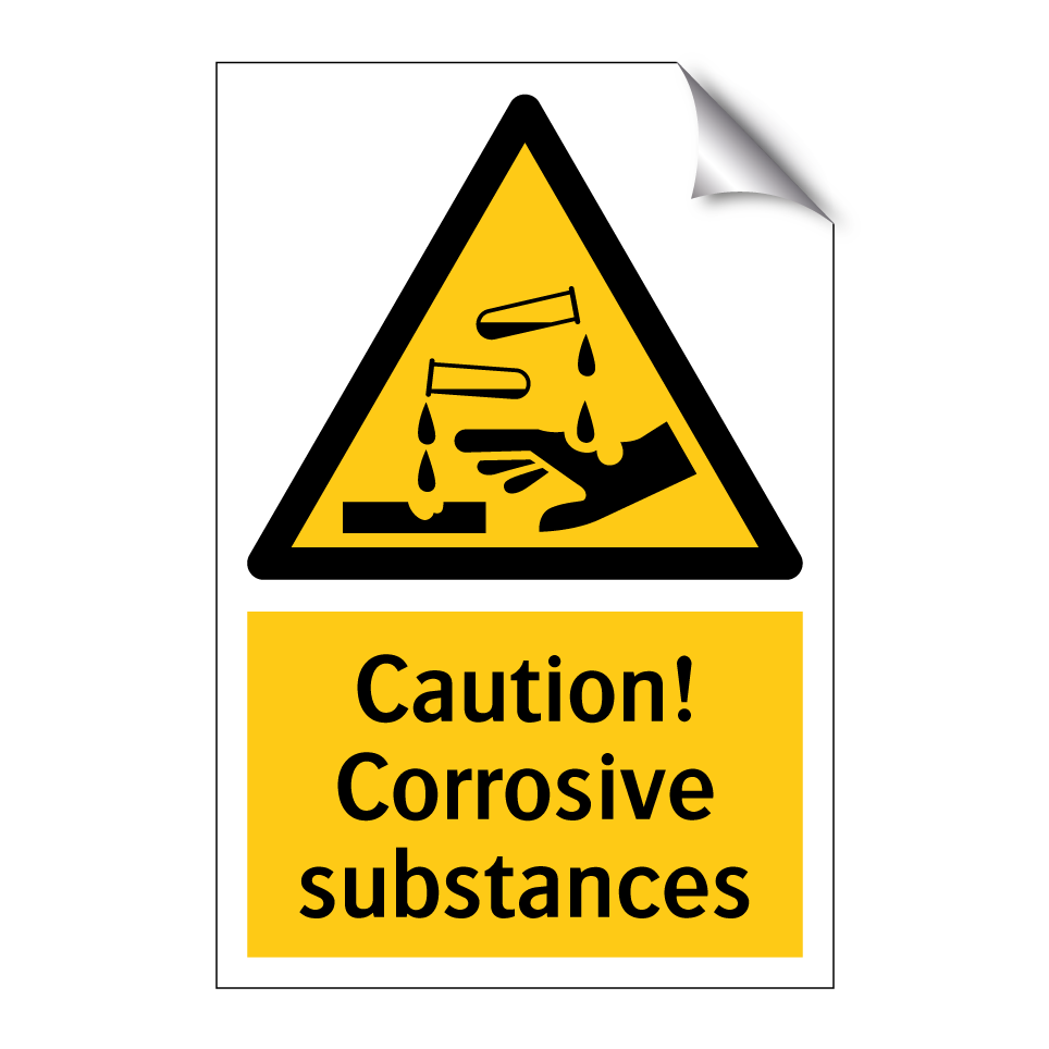 Caution! Corrosive substances