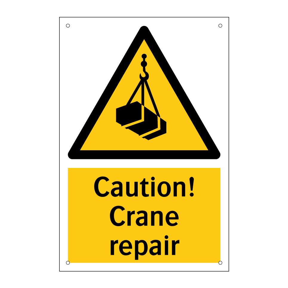 Caution! Crane repair