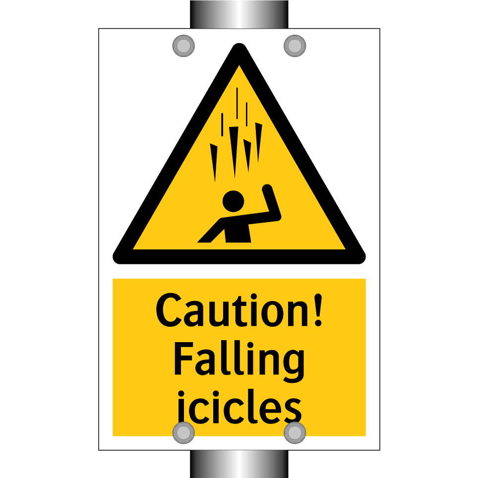 Caution! Falling icicles
