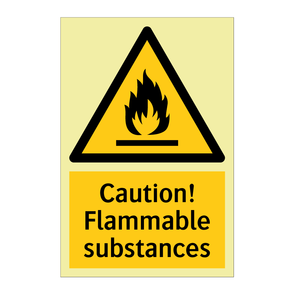 Caution! Flammable substances