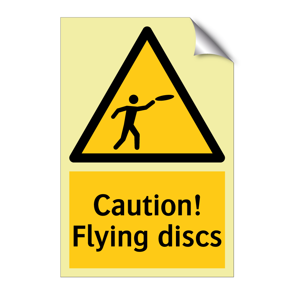 Caution! Flying discs