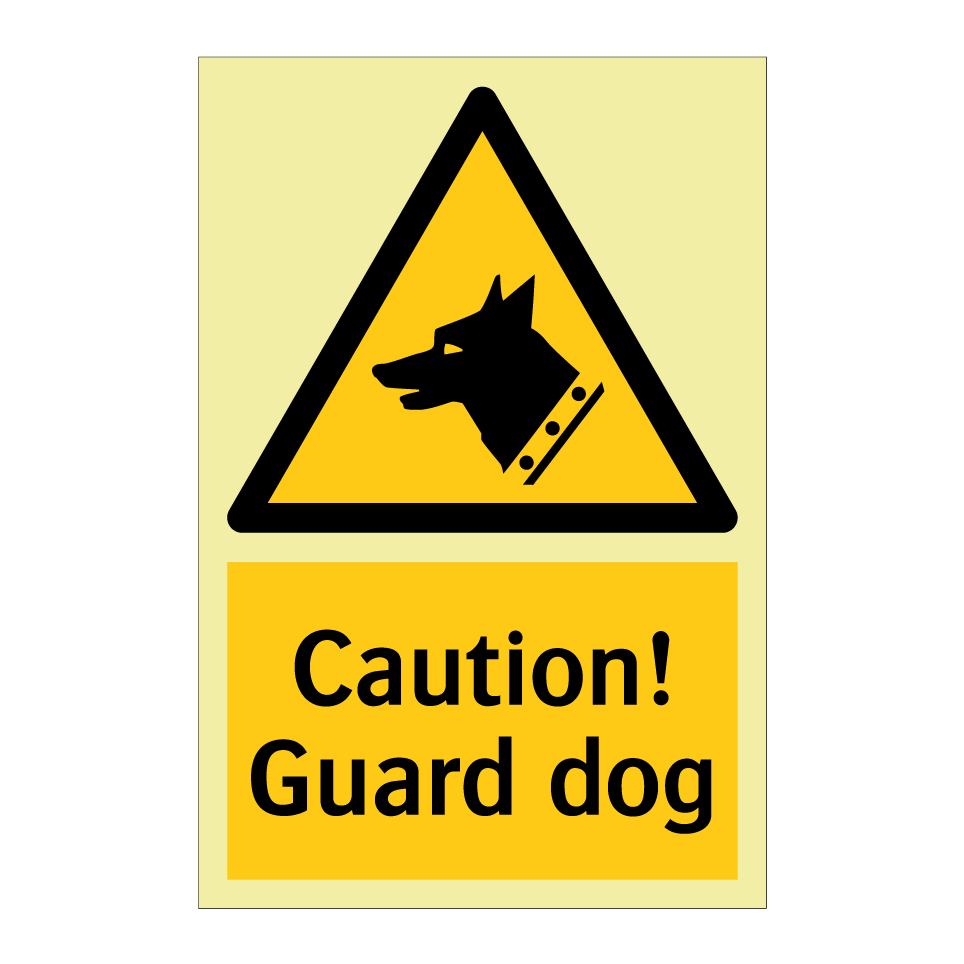 Caution! Guard dog