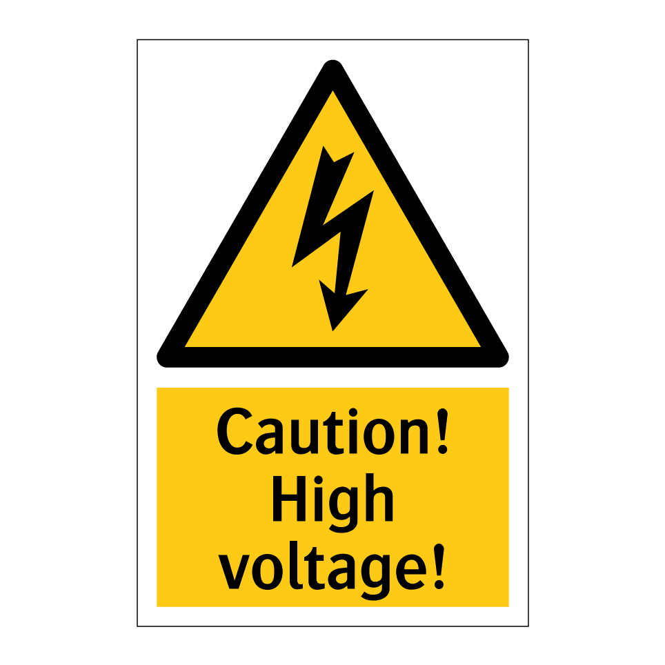 Caution! High voltage!
