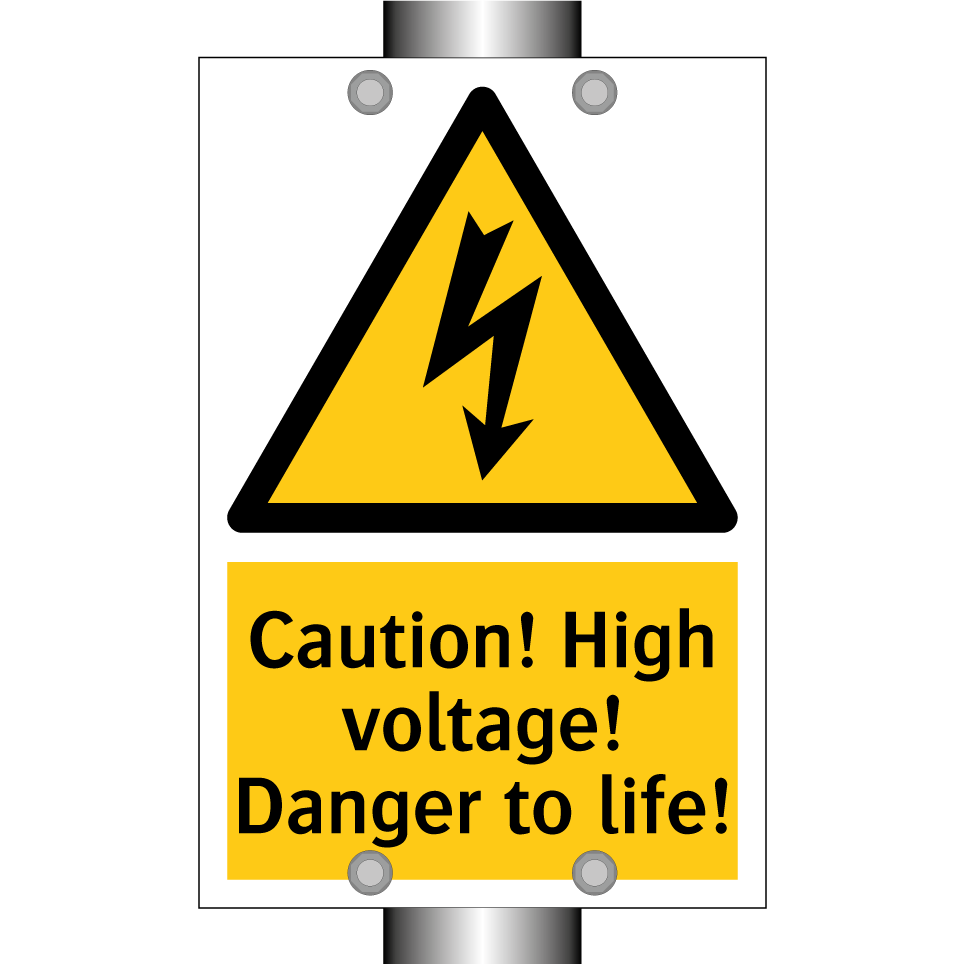 Caution! High voltage! Danger to life!