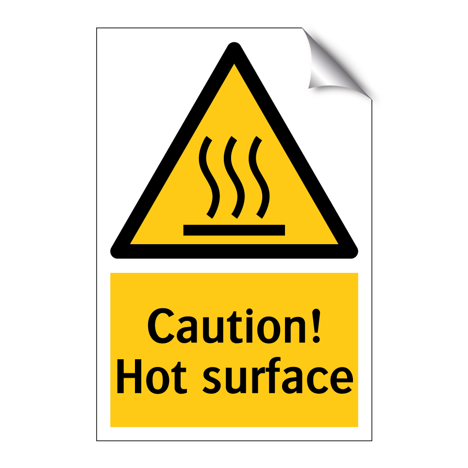 Caution! Hot surface