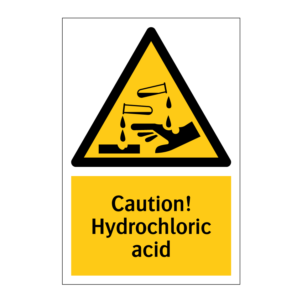 Caution! Hydrochloric acid