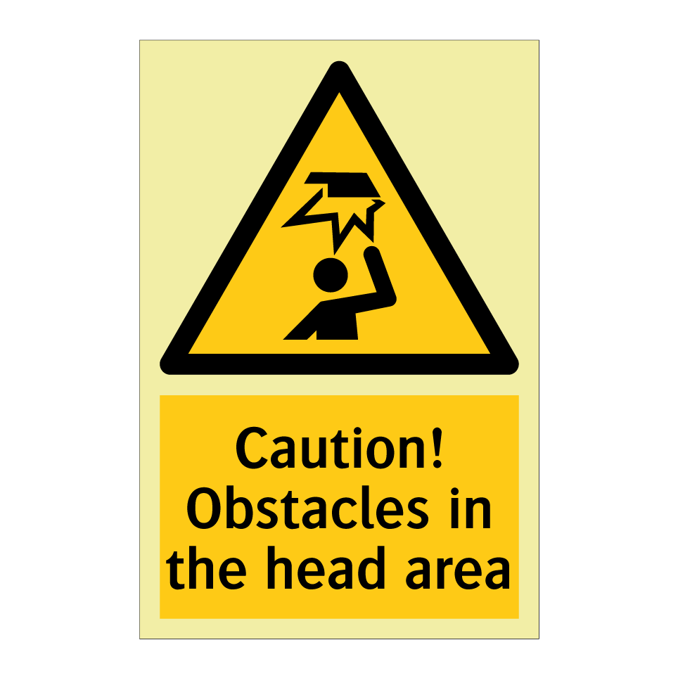 Caution! Obstacles in the head area