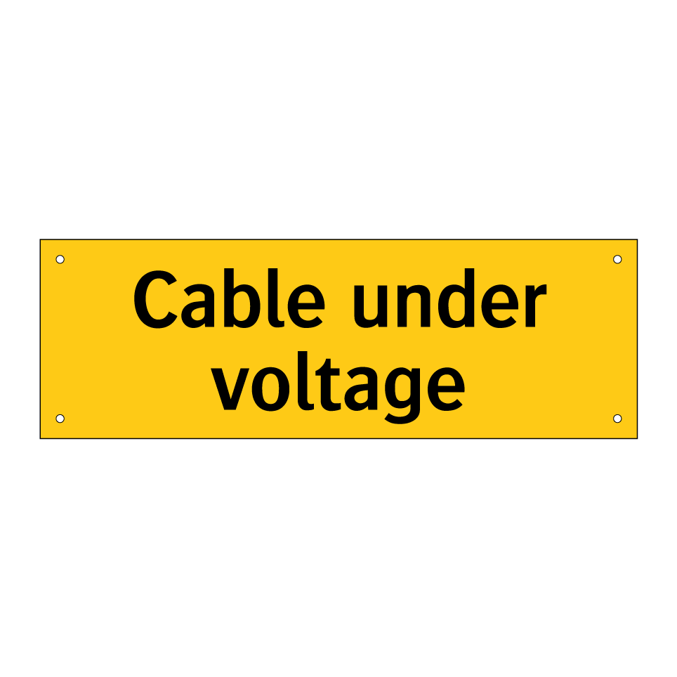 Cable under voltage