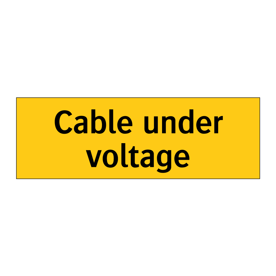 Cable under voltage