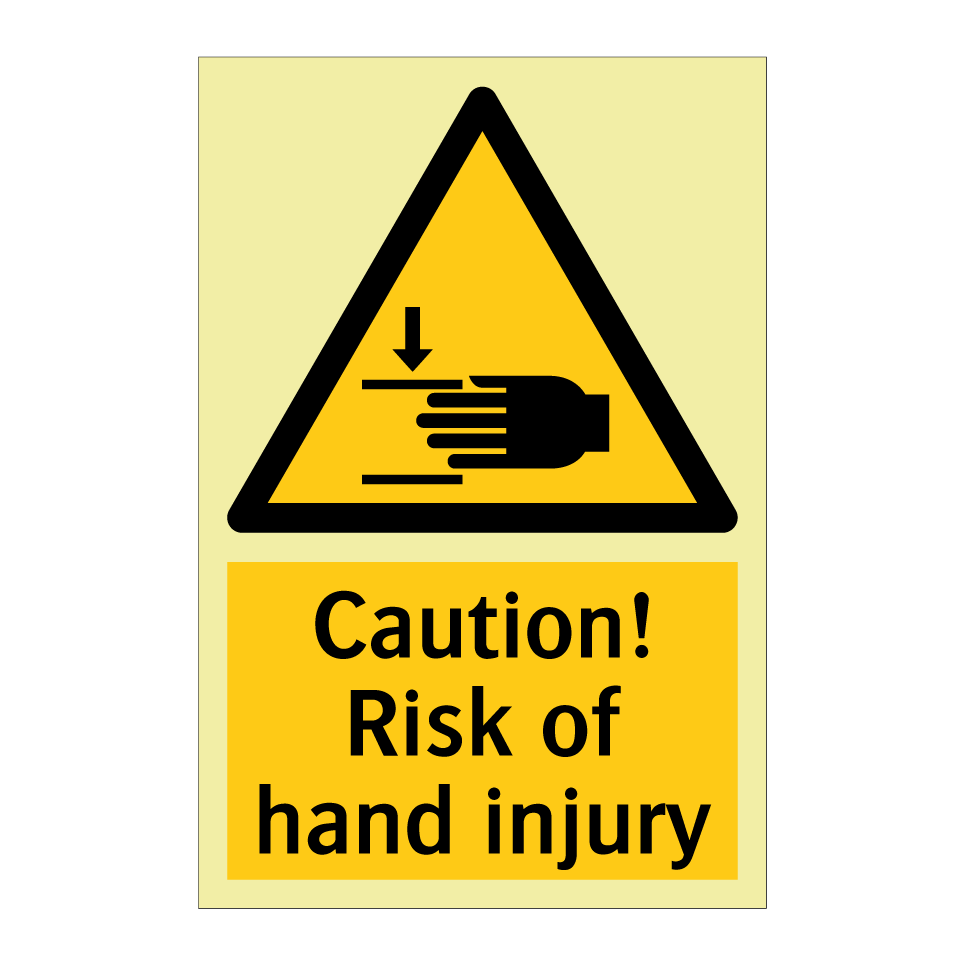 Caution! Risk of hand injury
