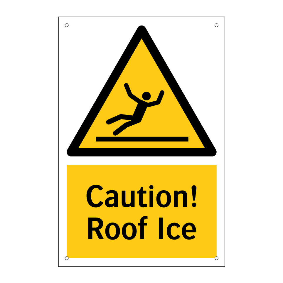 Caution! Roof Ice