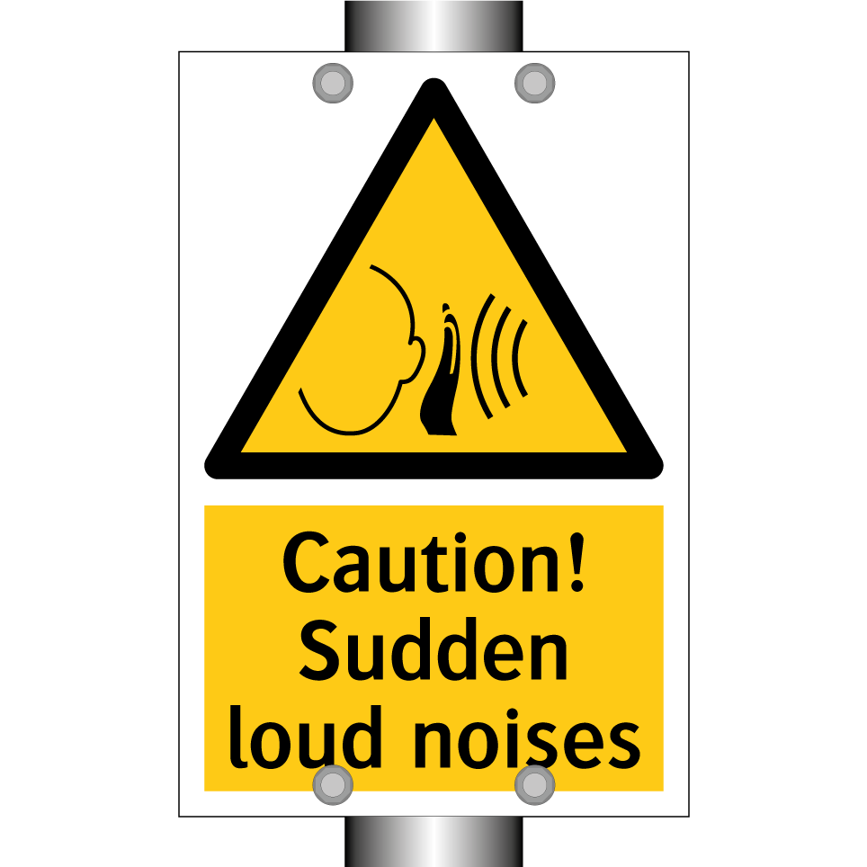 Caution! Sudden loud noises