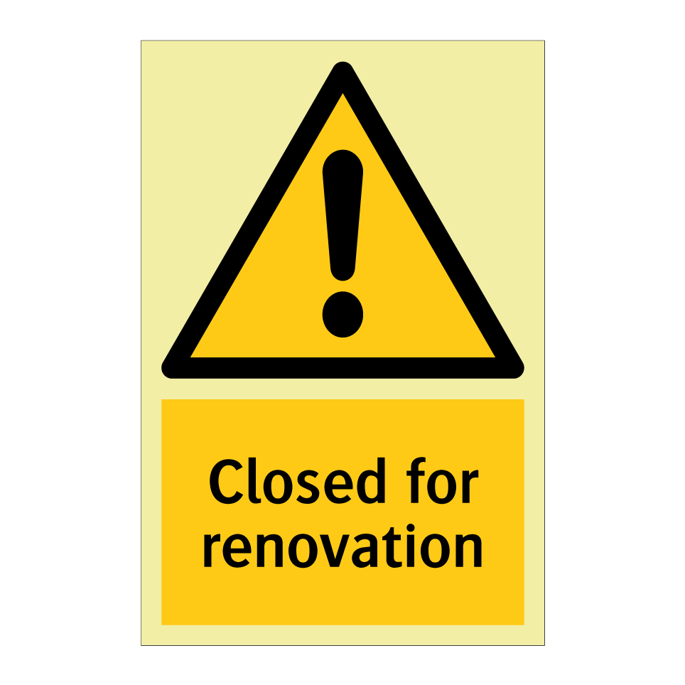 Closed for renovation