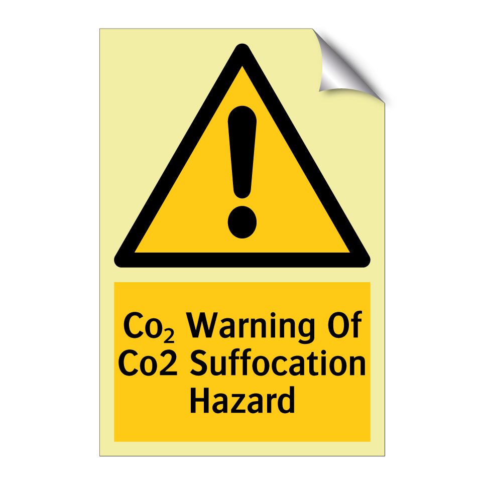 Co₂ Warning Of Co2 Suffocation Hazard