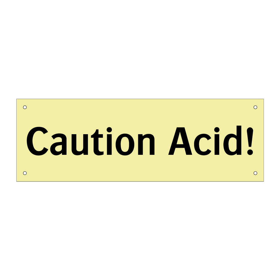 Caution Acid!