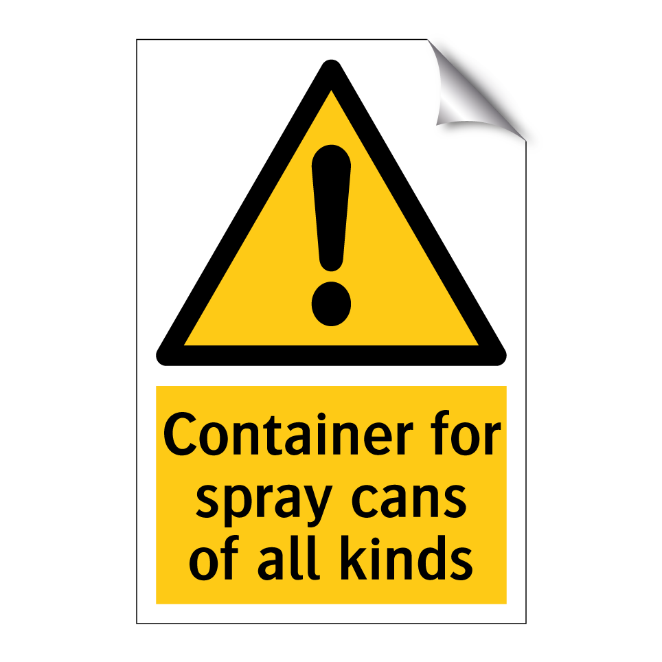 Container for spray cans of all kinds
