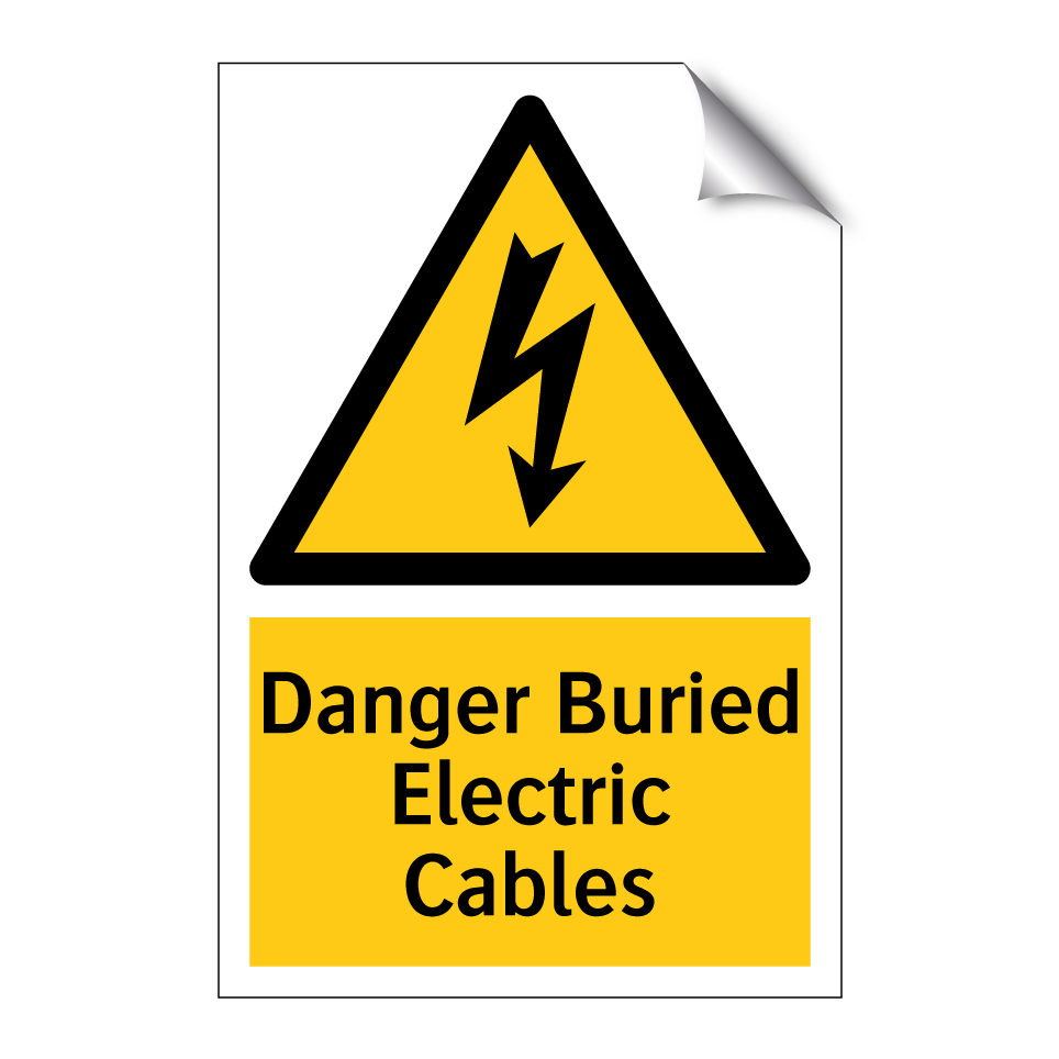 Danger Buried Electric Cables