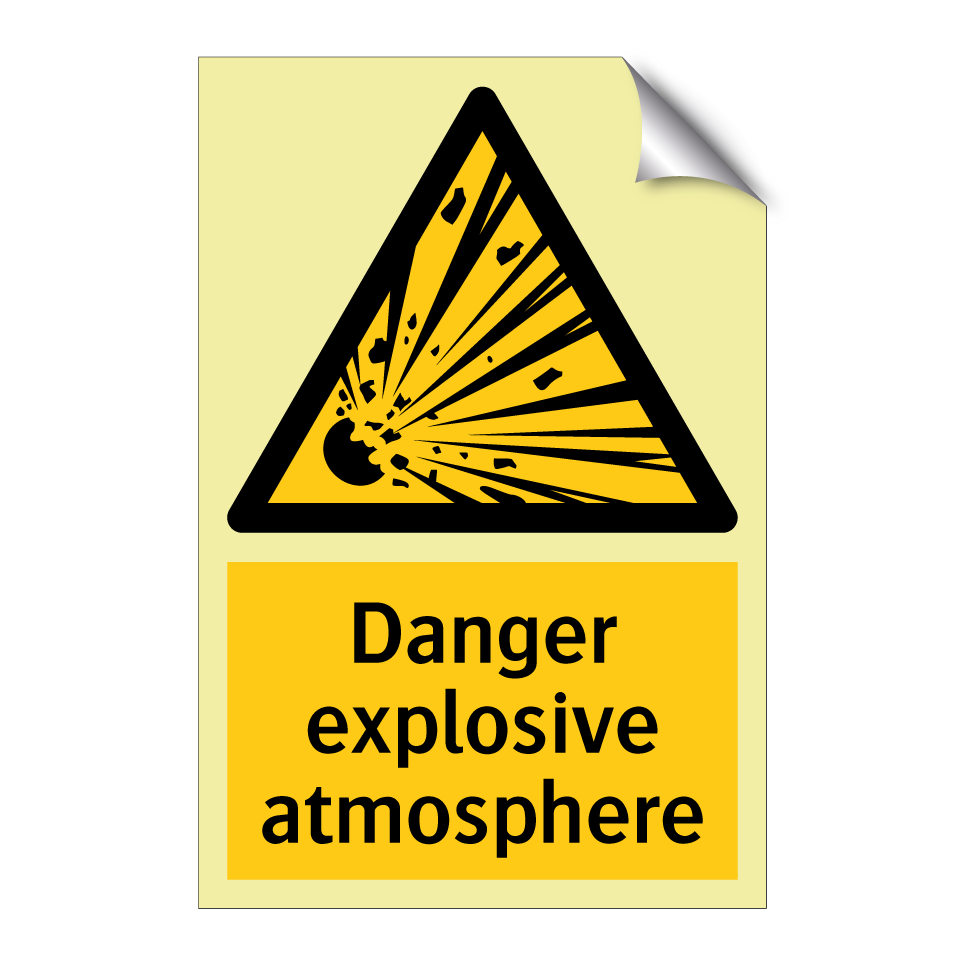 Danger explosive atmosphere