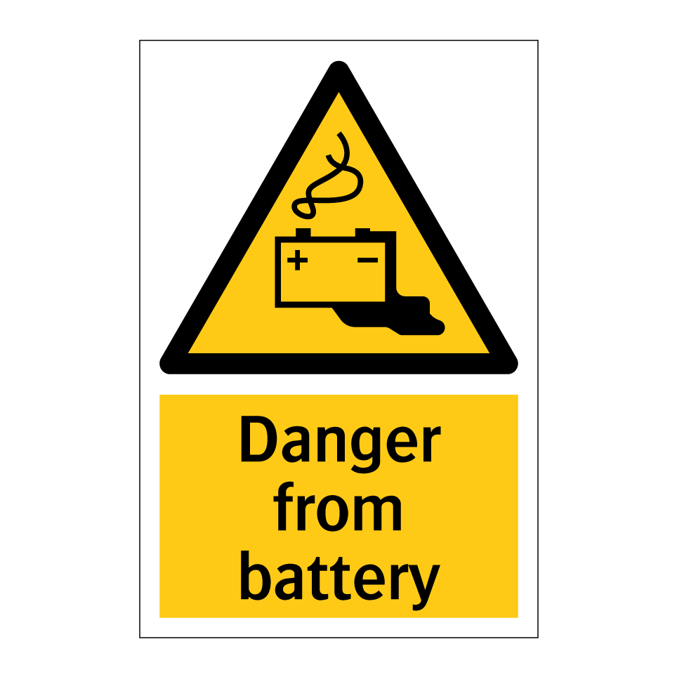 Danger from battery