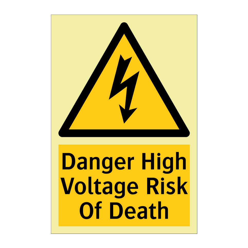 Danger High Voltage Risk Of Death