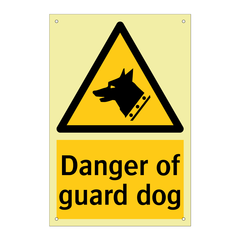 Danger of guard dog