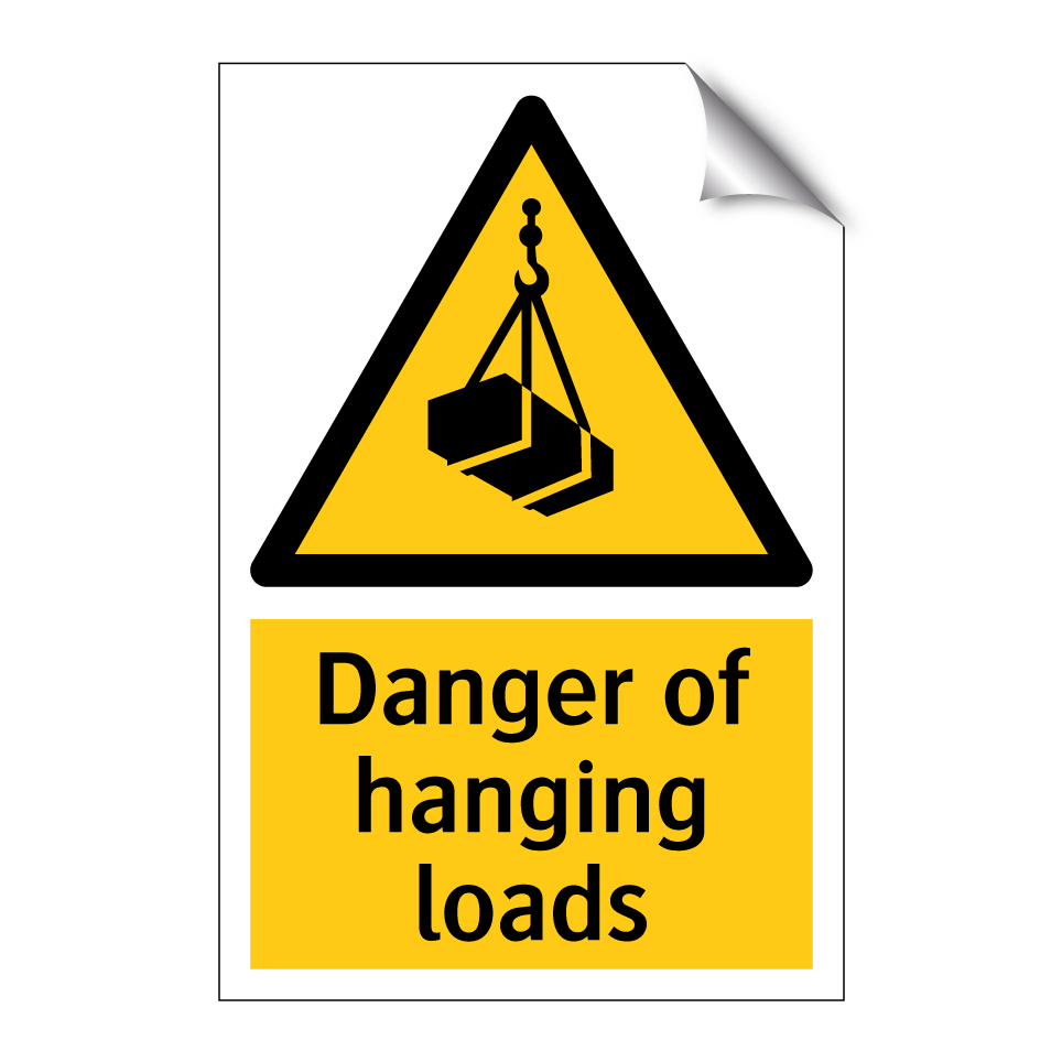 Danger of hanging loads