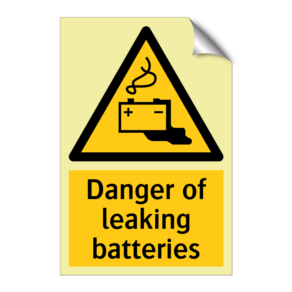 Danger of leaking batteries