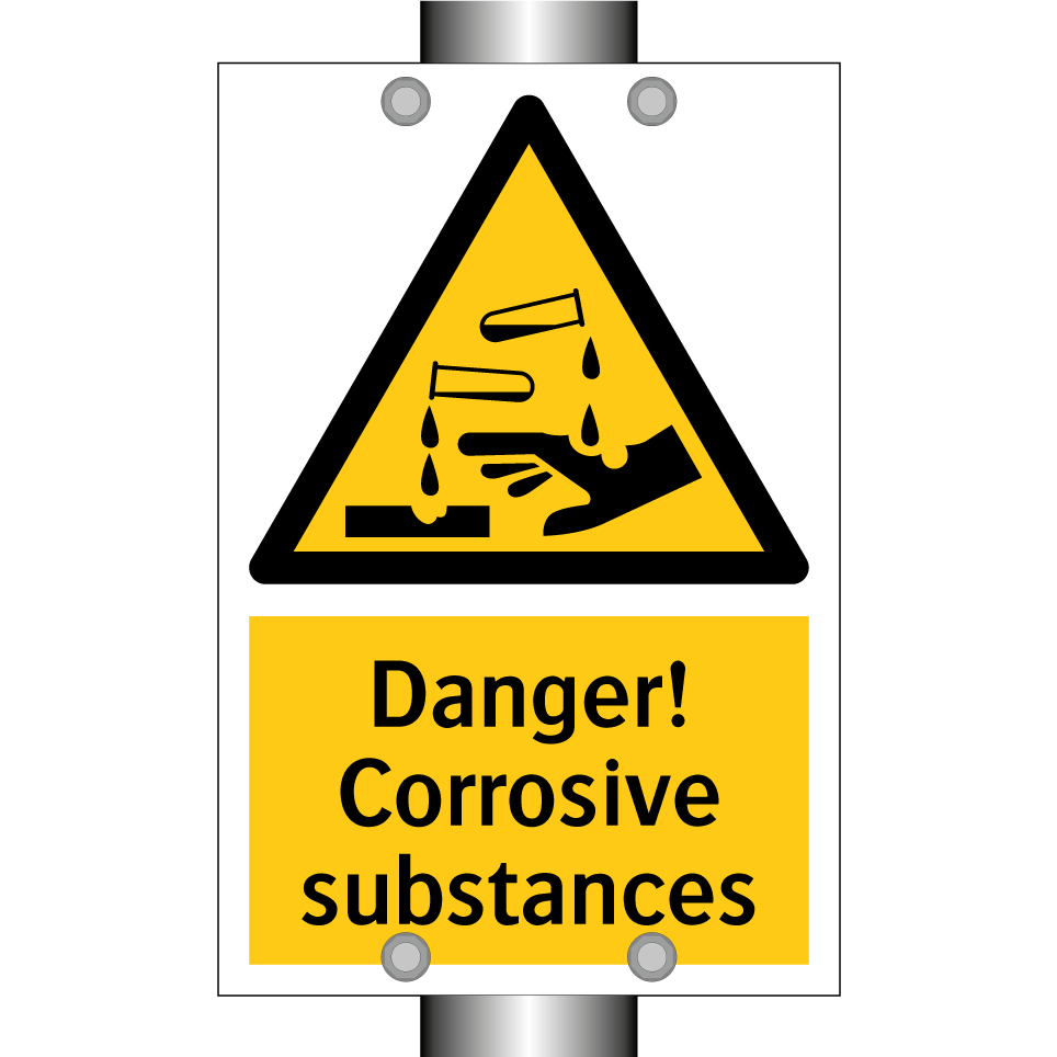 Danger! Corrosive substances