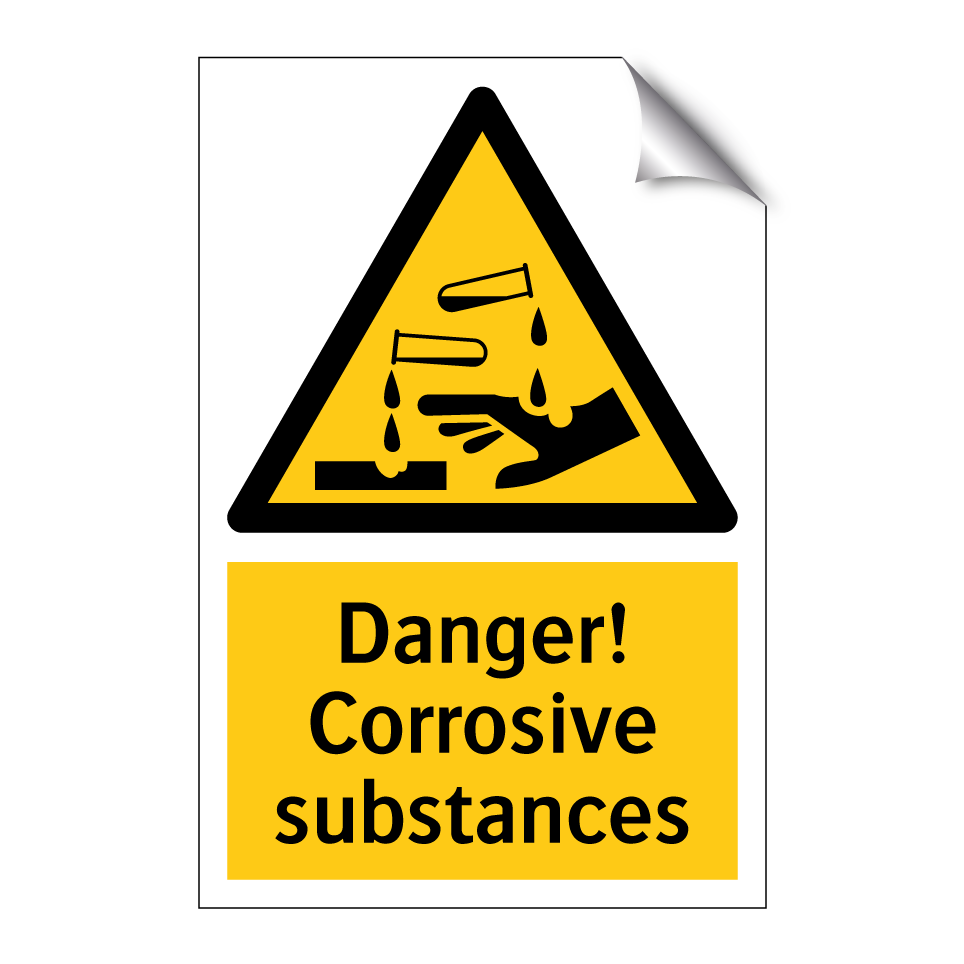 Danger! Corrosive substances